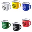 Vintage Emaille Tasse