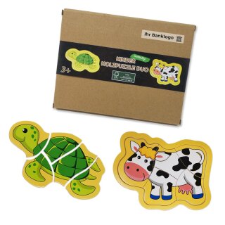 Kinder Holzpuzzle Duo